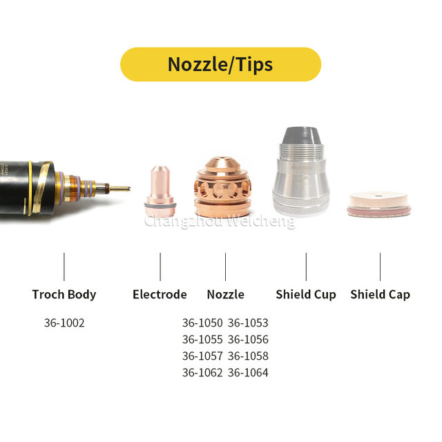Thermal Dynamics Plasma Nozzle Tip 36-1002 36-1050 36-1053 36-1055 36-1057 36-1056 36-1058 36-1062 36-1064 