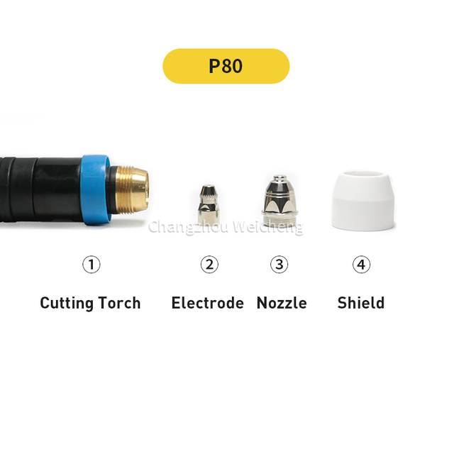 P80 Plasma Cutter Torch Plasma Cutting Machine Use P80 Air Cooling Torch