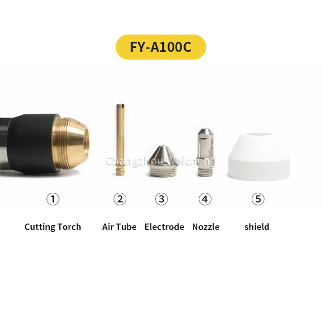 Plasma Cutting Consumable Plasma Machine Torch FY-A100C Air Cooling Torch
