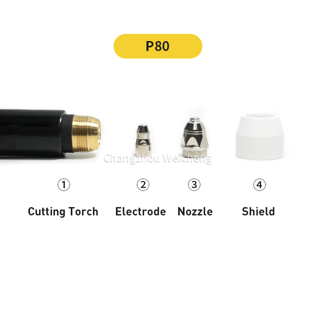 P80 Plasma Cutter Torch Plasma Cutting Machine Use P80 Air Cooling Torch