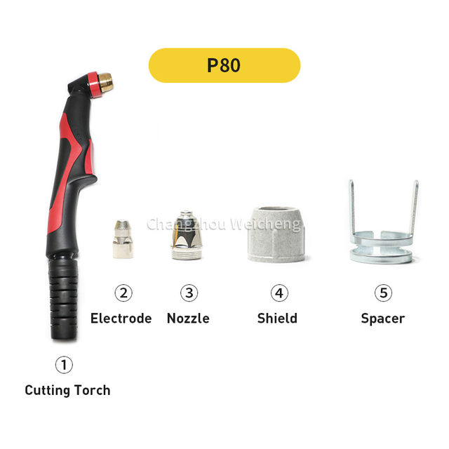 P80 Plasma Cutter Torch Plasma Cutting Manual Use P80 Air Cooling Torch