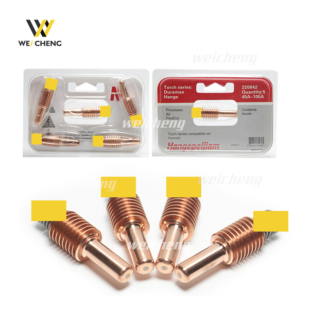 Plasma Cutting Consumables Plasma Cutting Electrode 220842 For Hypertherm Powermax105