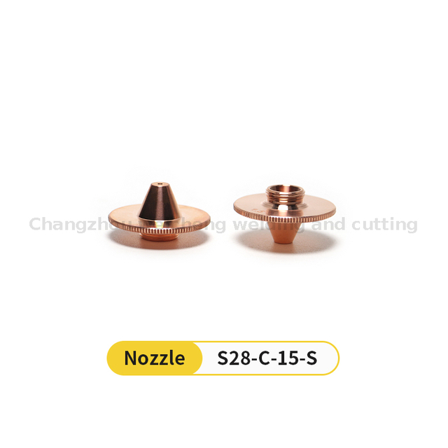 Laser Cutting Nozzle High Convex Single Layer Copper Nozzle Fittings 28mm