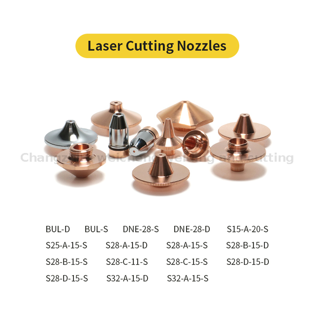 Fiber Laser Cutting Machine Nozzle Copper Nozzle 1.5 Single-layer Double-layer 2 Nozzle Cutting Nozzle