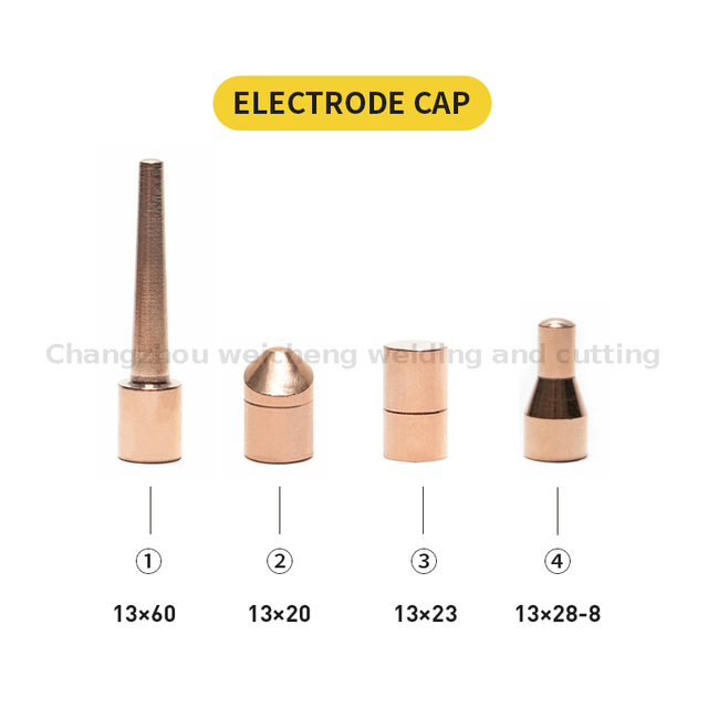 Flat Round Pointed Electrode Cap Custom Electrode Suspension Spot Welding Electrode 13*18mm 13*20mm 13*23mm