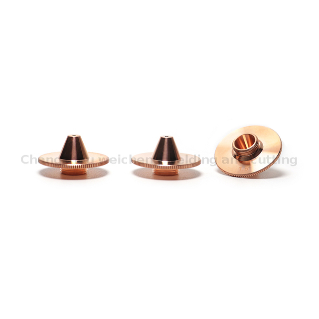 Laser Cutting Nozzle High Convex Single Layer Copper Nozzle Fittings 28mm